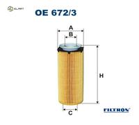OIL FILTER OE 672/3 FOR BMW 5/X/SAV/E70/F11/Gran/Turismo/F07/F10 X5 X6/SAC/E71