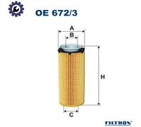 FILTRON OE 672/3 Oil Filter for BMW