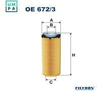 FILTRON OE 672/3 Oil Filter for BMW