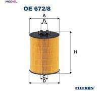 OIL FILTER OE 672/8 FOR BMW N73B60B/A 6.0L 12cyl 7 E65, E66, E67