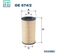 FILTRON OE 674/2 Oil filter