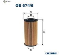 FILTRON OE 674/6 Oil filter