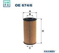 FILTRON OE 674/6 Oil filter