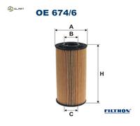 FILTRON OE 674/6 Oil filter