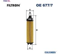 OIL FILTER OE 677/7 FOR MERCEDES-BENZ GLE VITO/Mixto/Van/Tourer CLS SPRINTER