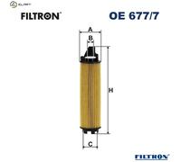 OIL FILTER OE 677/7 FOR MERCEDES-BENZ GLE VITO/Mixto/Van/Tourer CLS SPRINTER