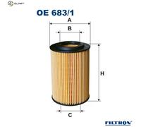 OIL FILTER OE 683/1 FOR HONDA NSX/II CR-V/IV/SUV/III/Mk CIVIC/VIII/Hatchback