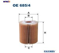OIL FILTER OE 685/4 FOR LEXUS 2GR-FSE/FXE 3.5L 3GR-FE 3.0L 3GR-FSE 3.0L 6cyl GS