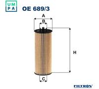 Oil filter FILTRON OE 689/3 for DODGE AVENGER 3.6 2012-2014