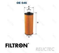 FILTRON OE 646 Oil filter