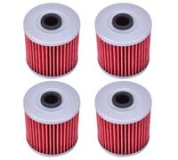 Oil Filter Oil Filter Fit For Honda NC700 NC 700S NC750 NC750S NC750X NC750J Vultus CRF1000 Africa Twin 1000 Motorbike Oil Filters(4pcs Red)