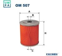 Filtron Oil Filter OM 507 - Fits Renault RVI L-3000, LD-3000, Robur; Ford, Volvo, Case IH, MWM