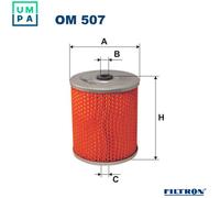 Filtron Oil Filter OM 507 - Fits Renault RVI L-3000, LD-3000, Robur; Ford, Volvo, Case IH, MWM