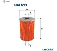 OIL FILTER OM 511 FOR MERCEDES-BENZ M110.988/923/986/982/990 2.7L 6cyl SL 8cyl