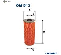 Oil filter FILTRON OM 513 for MERCEDES-BENZ NG 5.7 1975-1984