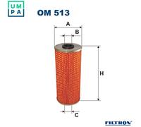 Oil filter FILTRON OM 513 for MERCEDES-BENZ NG 5.7 1975-1984