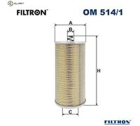 OIL FILTER OM 514/1 FOR MAN D2865LF02/2865LF22/2865LF/260/2865LF05 10.0L 5cyl