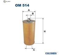 OIL FILTER OM 514 FOR MERCEDES-BENZ OM421.909/905/906 11.0L 6cyl NG 12.8L 8cyl