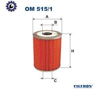 OIL FILTER OM 515/1 FOR BMW 2.5-3.2/E9 6/E24 7/E23 2500-3.3/E3 M30B32 3.2L M30