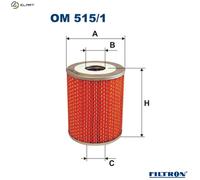 OIL FILTER OM 515/1 FOR BMW 2.5-3.2/E9 6/E24 7/E23 2500-3.3/E3 M30B32 3.2L M30