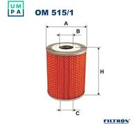 OIL FILTER OM 515/1 FOR BMW 2.5-3.2/E9 6/E24 7/E23 2500-3.3/E3 M30B32 3.2L M30