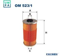 OIL FILTER OM 523/1 FOR LAND ROVER RANGE/II/SUV/Mk VAUXHALL BMW OPEL