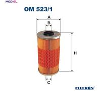 OIL FILTER OM 523/1 FOR LAND ROVER RANGE/II/SUV/Mk VAUXHALL BMW OPEL
