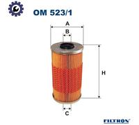 OIL FILTER OM 523/1 FOR LAND ROVER RANGE/II/SUV/Mk VAUXHALL BMW OPEL