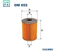OIL FILTER OM 652 FOR VW GOLF/Mk/III SHARAN JETTA VENTO CORRADO PASSAT FORD