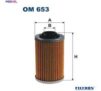 OIL FILTER OM 653 FOR CADILLAC ALFA ROMEO VAUXHALL VECTRA/Mk/II SIGNUM SAAB