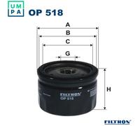 FILTRON OP 518 Oil filter