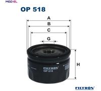 FILTRON OP 518 Oil filter