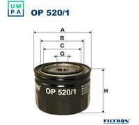 FILTRON OP 520/1 Hydraulic Filter, automatic transmission for ALPINE,ARO