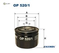 FILTRON OP 520/1 Hydraulic Filter, automatic transmission for ALPINE,ARO