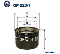 OIL FILTER OP 520/1 FOR RENAULT 11/Hatchback/Van ENCORE 12 TRAFIC/Bus/Rodeo 8