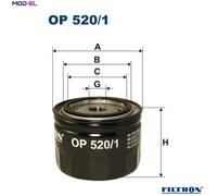 OIL FILTER OP 520/1 FOR RENAULT 11/Hatchback/Van ENCORE 12 TRAFIC/Bus/Rodeo 8