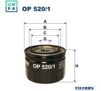 FILTRON OP 520/1 Hydraulic Filter, automatic transmission for ALPINE,ARO