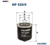 OIL FILTER OP 525/5 FOR AUDI 100 A6/S6 500 AAT/ABP 2.5L 5cyl 100