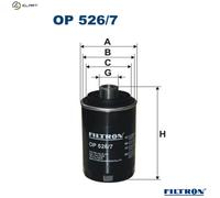 Oil filter FILTRON OP 526/7 for AUDI A3 (8P1) 1.8 2006-2012