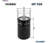 OIL FILTER OP 526 FOR AUDI YJ/ZB 1.5L 4cyl FOX