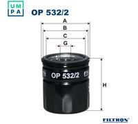Oil filter FILTRON OP 532/2 for SAAB 99 2.0 1974-1984