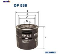 OIL FILTER OP 538 FOR VOLVO D4192T3/4192T4/4192T2/4192T/19T 1.9L 4cyl V40