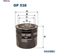 Oil filter Spin-on Filter OP 538 FILTRON for VOLVO 460 440 S40 I V40 Estate