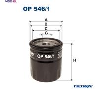 Filtron Oil Filter OP 546/1 – 1.8 TDCi Fits Ford C-MAX, Focus, S-MAX, Galaxy, Mondeo