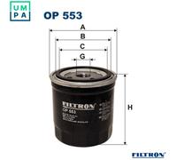 Filtron Oil Filter OP 553 – Fits Peugeot 104 0.9 (1979-1983)