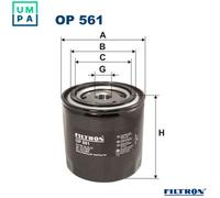 Filtron Oil Filter OP 561 - Spin-on - Fits VW, Porsche, Vauxhall, Transporter (T2)