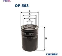 FILTRON OP 563 Oil filter