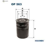Filtron Oil Filter OP 563 – fits Alfa Romeo, M.A.N., Renault – for operating hydraulics