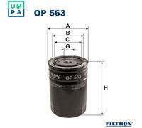 Filtron Oil Filter OP 563 – fits Alfa Romeo, M.A.N., Renault – for operating hydraulics