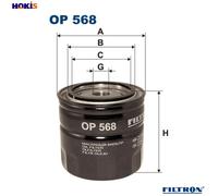 OIL FILTER OP 568 FOR VOLVO 66 850/Rural V40 940/Kombi/Break/Mk/II 340-360 2.0L